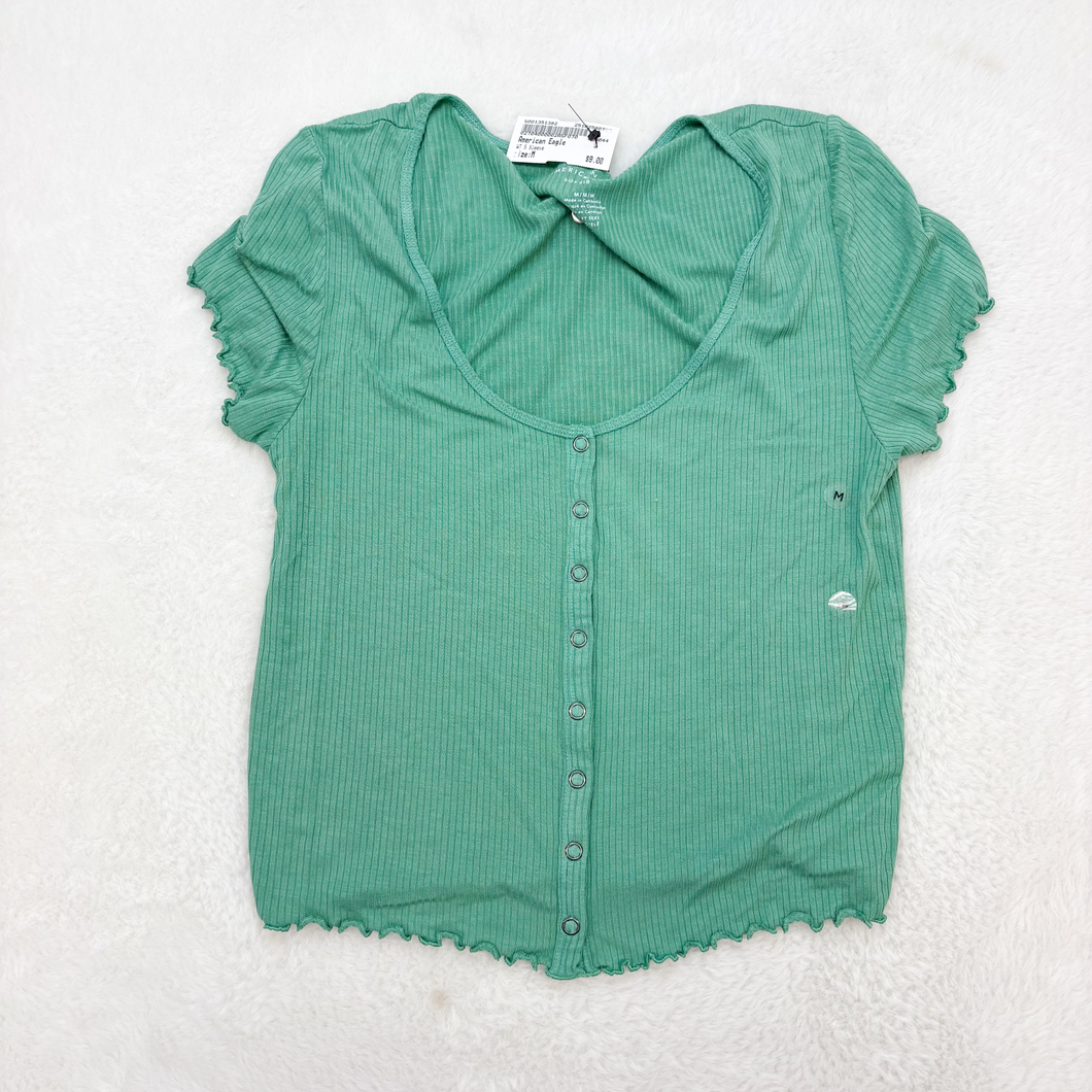 American Eagle Short Sleeve Top Size Medium P0335