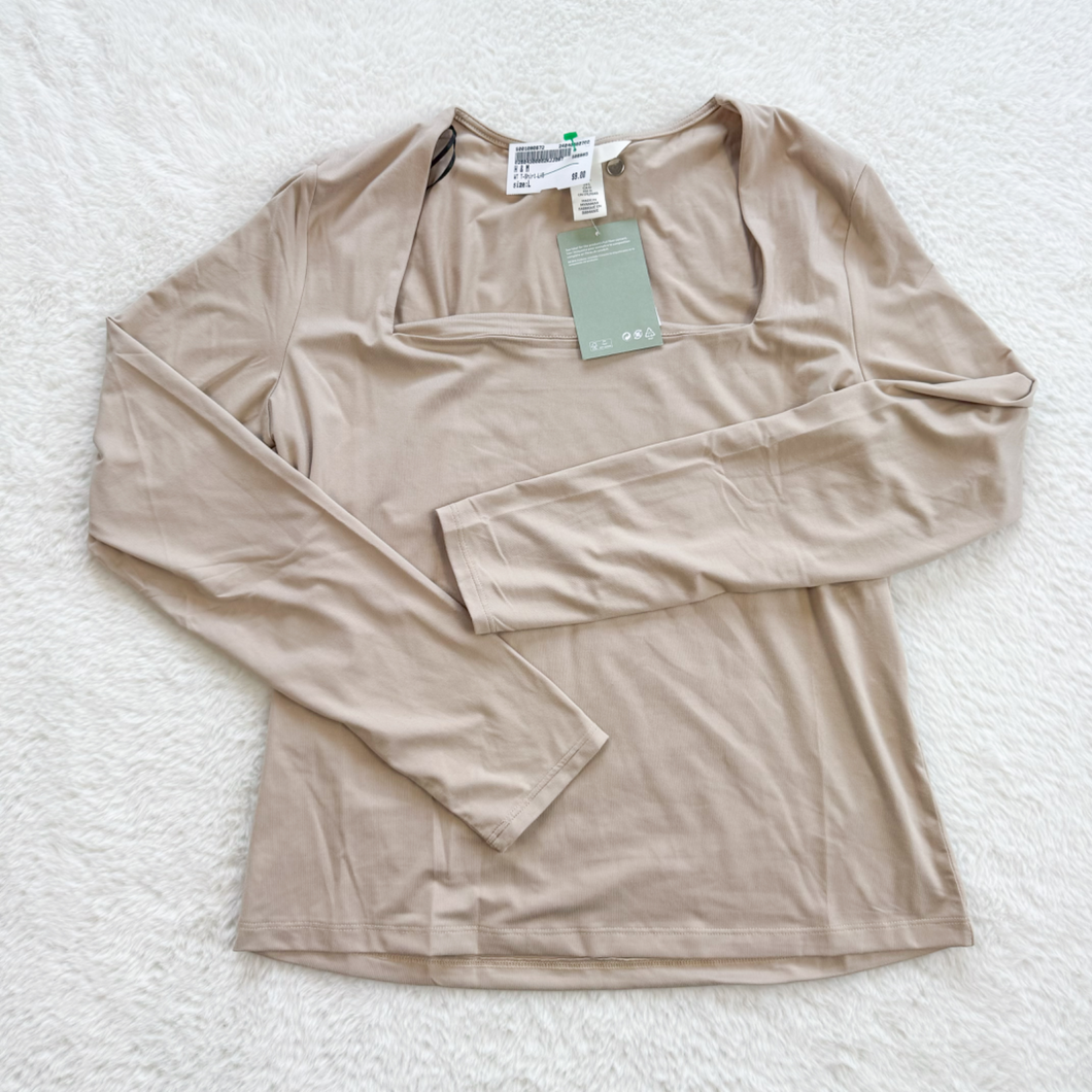 H & M Long Sleeve T-Shirt Size Large P0542