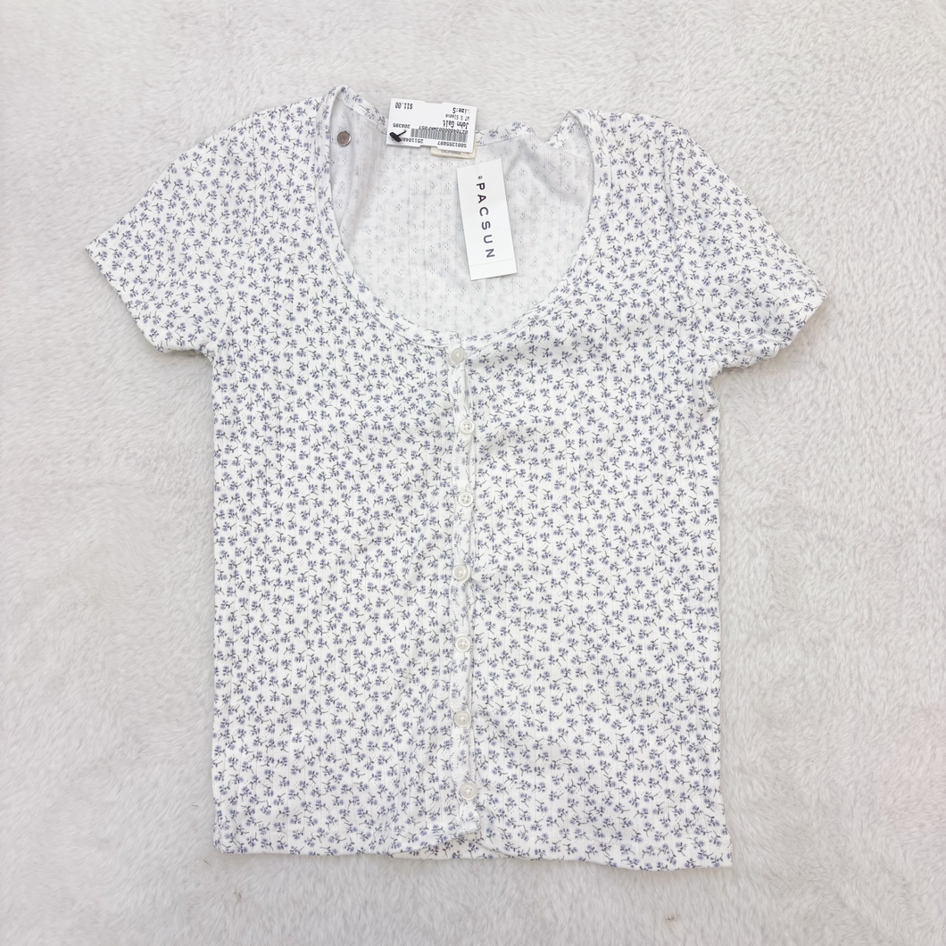 John Galt Short Sleeve Top Size Small P0530