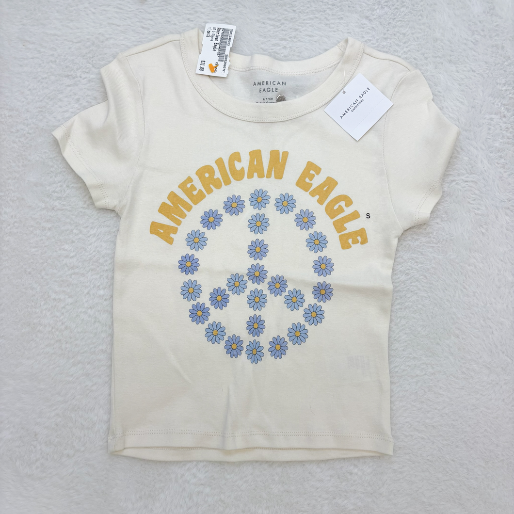 American Eagle Short Sleeve Top Size Small P0111