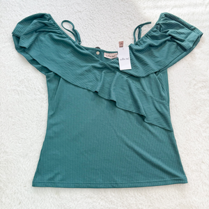 Willow & Root Short Sleeve Top Size Medium P0034