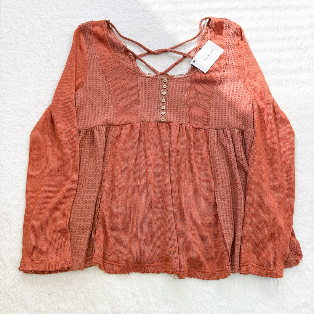 Long Sleeve Top Size Medium P0034