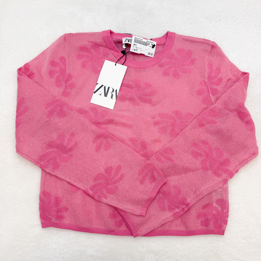 Zara Long Sleeve T-Shirt Size Medium P0454