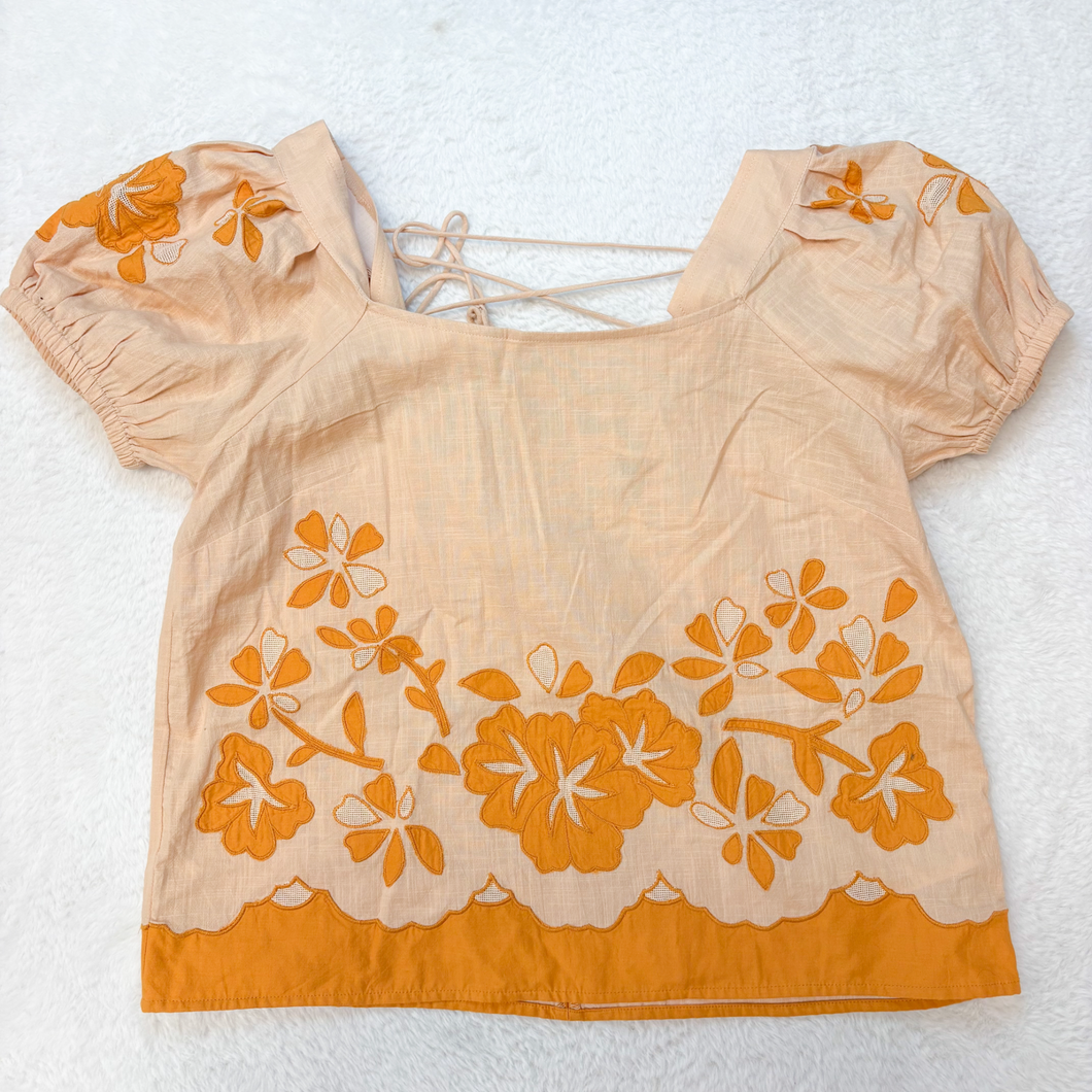 Madewell Short Sleeve Top Size Medium P0561