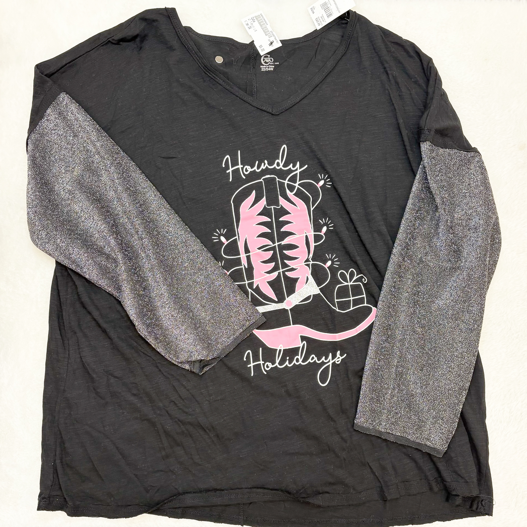 Cato Long Sleeve T-Shirt Size 3XL P0104