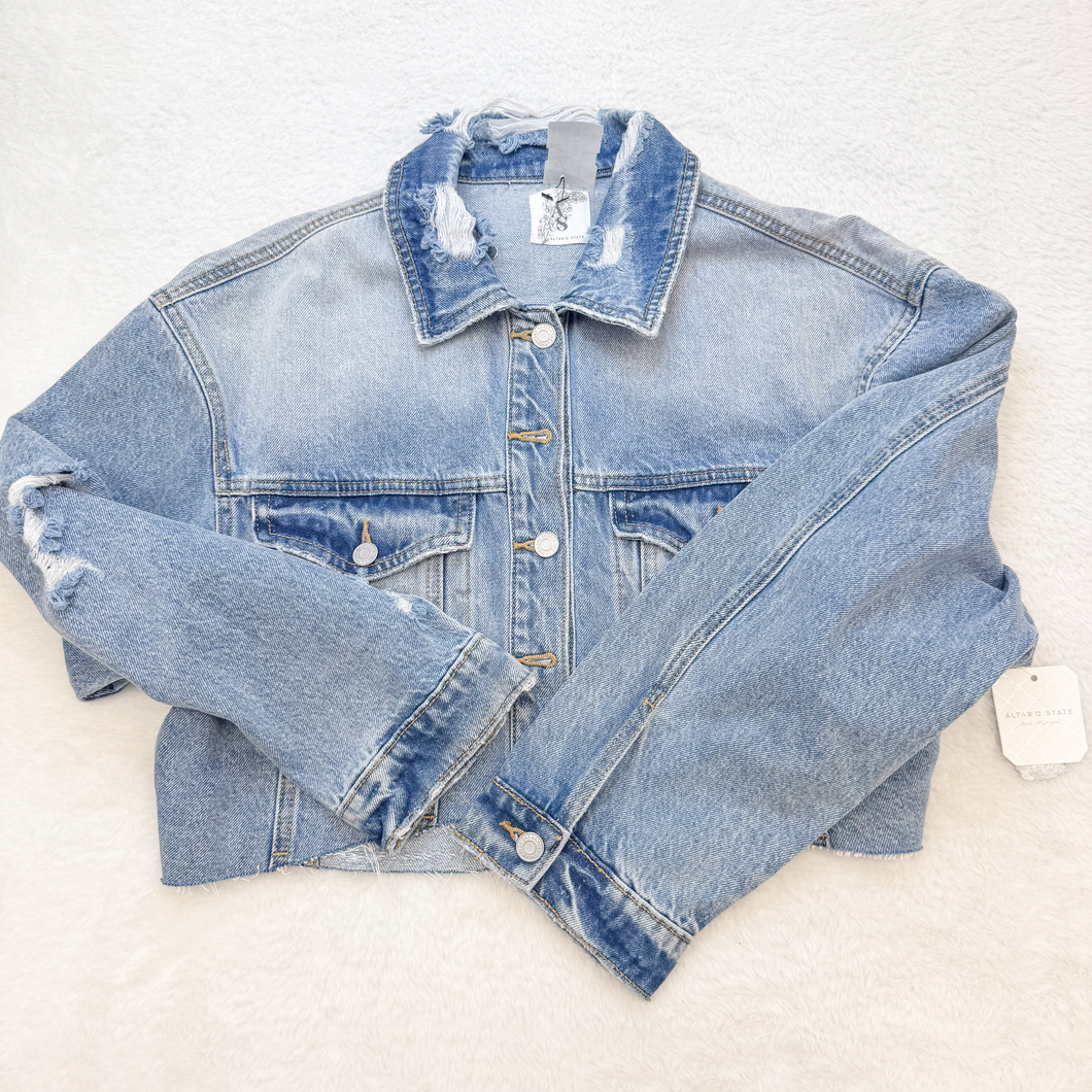 Altar'd State Denim Outerwear Size Medium P0531