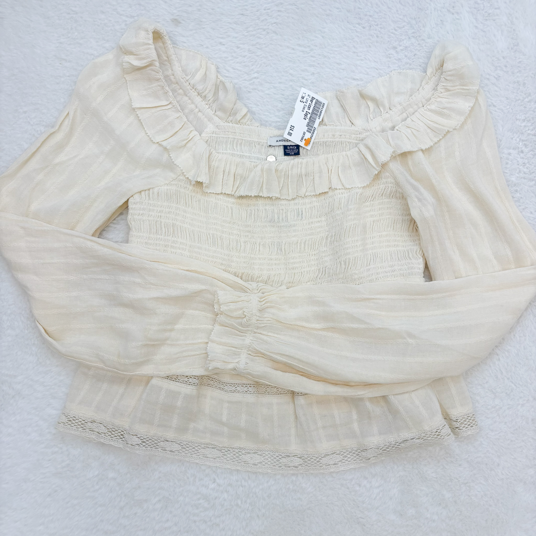 American Eagle Long Sleeve Top Size Small P0111