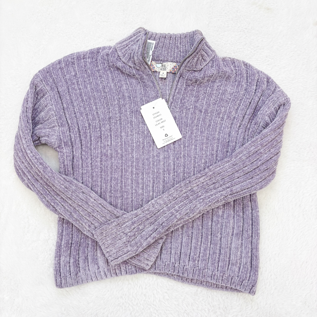 Pink Rose Sweatshirt Size Small P0335