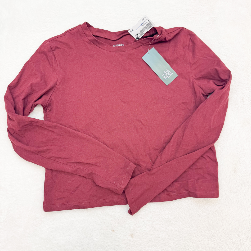 Wild Fable Long Sleeve T-Shirt Size Small P0250