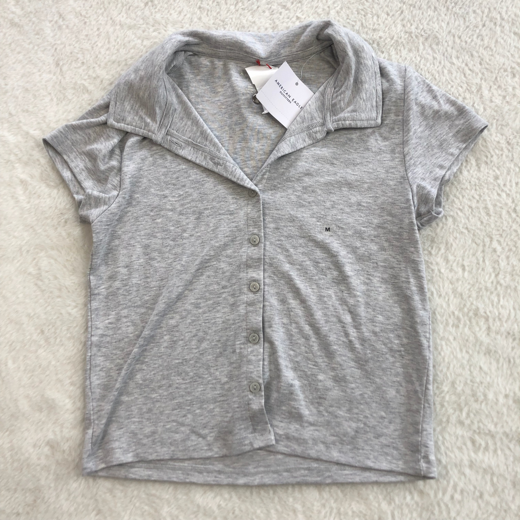 American Eagle Short Sleeve Top Size Medium P0346
