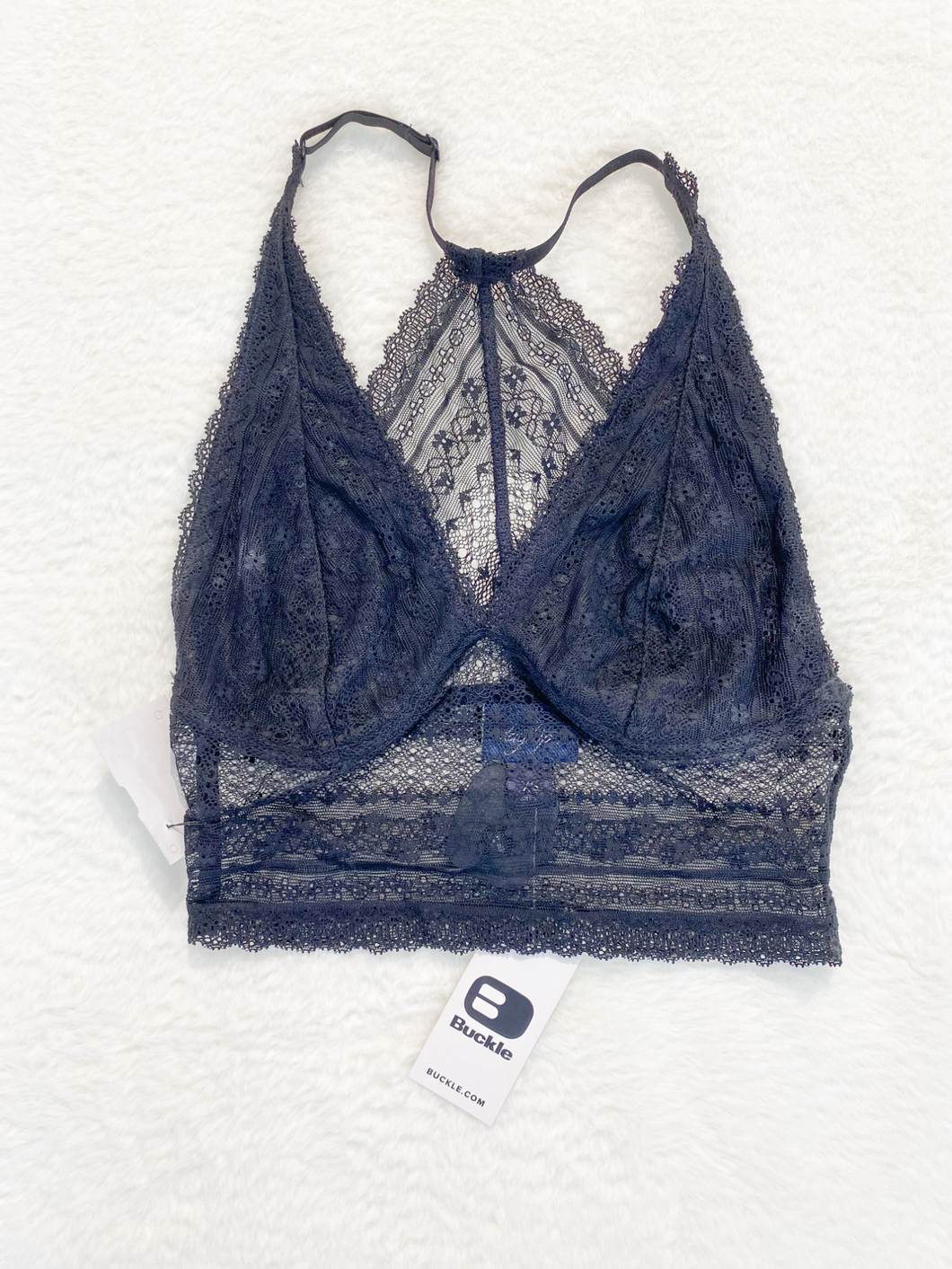 Buckle Black Bralette Size Extra Small *